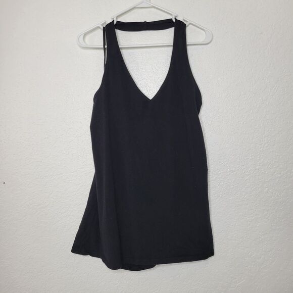 Torrid Size 3X Black Foxy V-Neck Halter Fitted Sleeveless Tank Top - Picture 4 of 8